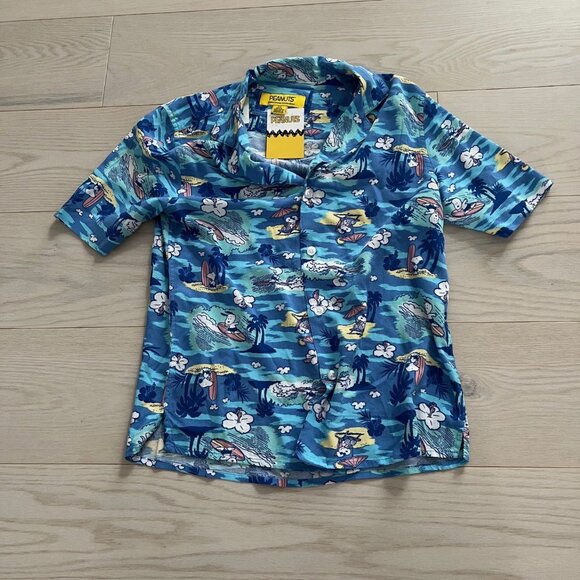 PEANUTS BLUE BOYS TOP SIZE 7-8 - Picture 1 of 2